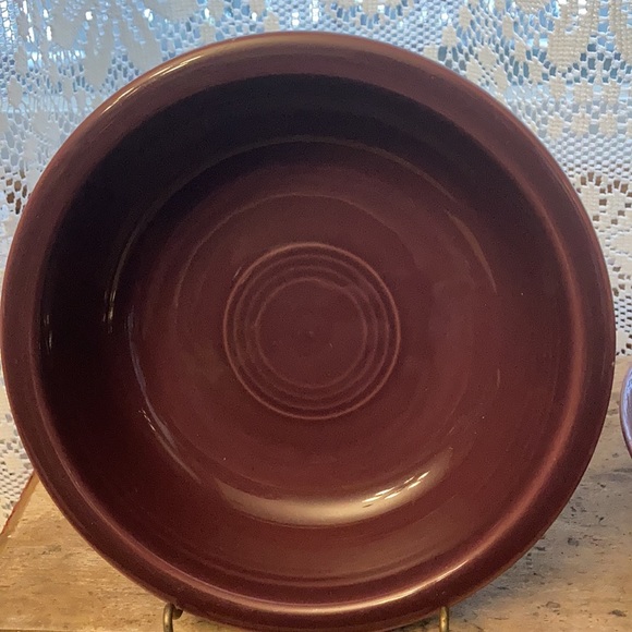Pair of Fiesta ware soup/cereal bowls. Gently used in Mulberry. 6 & 7/8 inches. - Picture 2 of 5